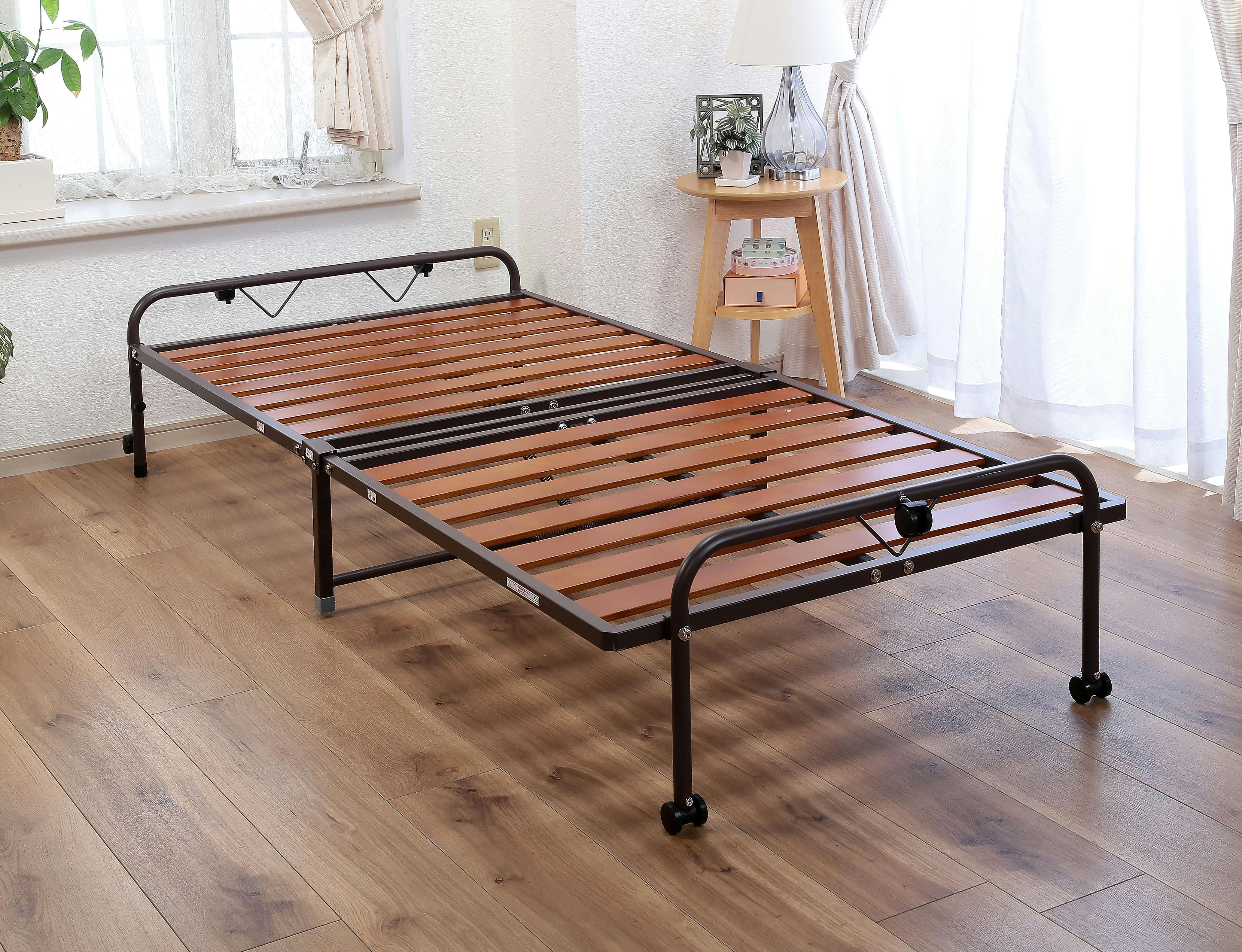 ETBELLA 折りたたみベッド ブラウン 折りたたみマッサージテーブル