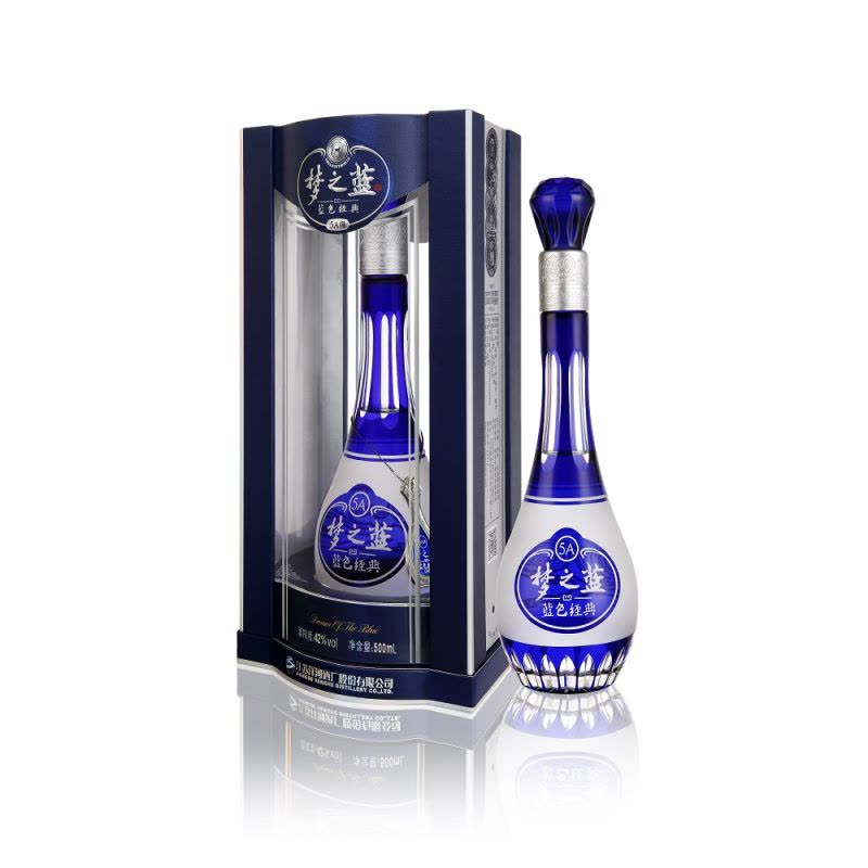 洋河蓝色经典梦之蓝5A级42度500ML*4瓶整箱装浓香型白酒【价格图片品牌