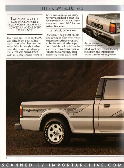1986 Mazda Truck Brochure (Early Version w/o Cab Plus) - ImportArchive