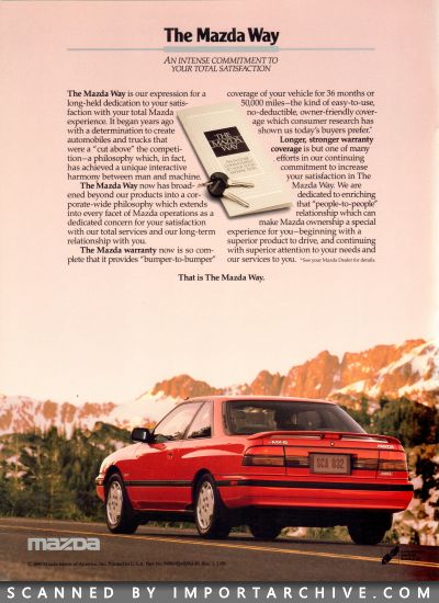 1989 Mazda MX-6 Brochure (Late Version) - ImportArchive
