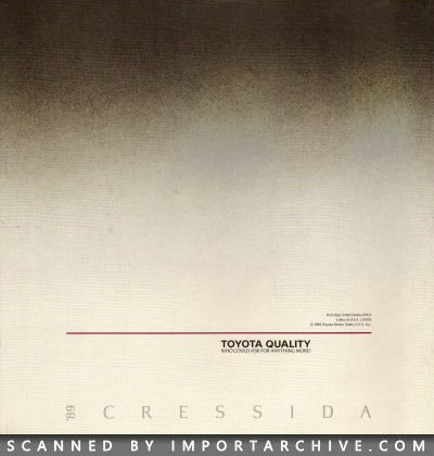 1989 Toyota Cressida Brochure - ImportArchive