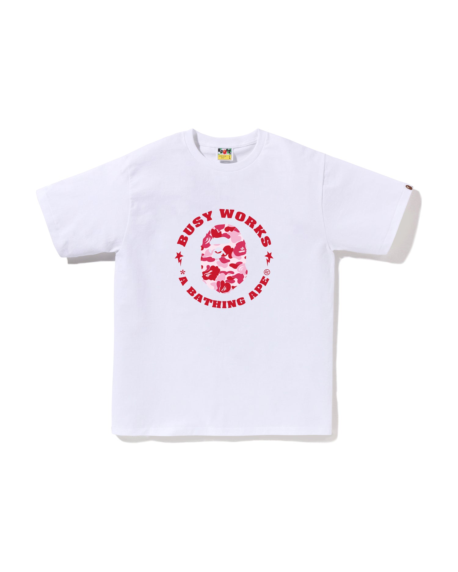 A BATHING APE® Abc Camo Busy Works STA Tee | Bape official website