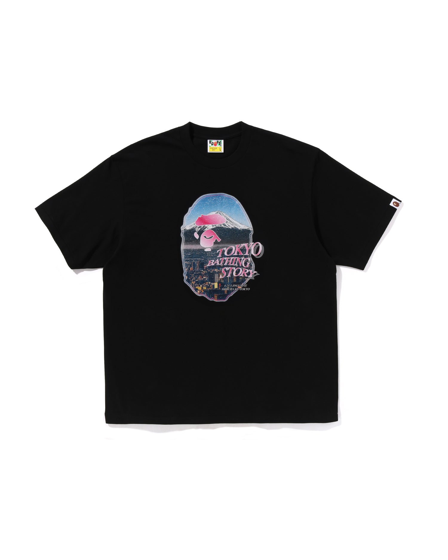 A BATHING APE® Cityscape Ape Head Relaxed Fit Tee | Bape official