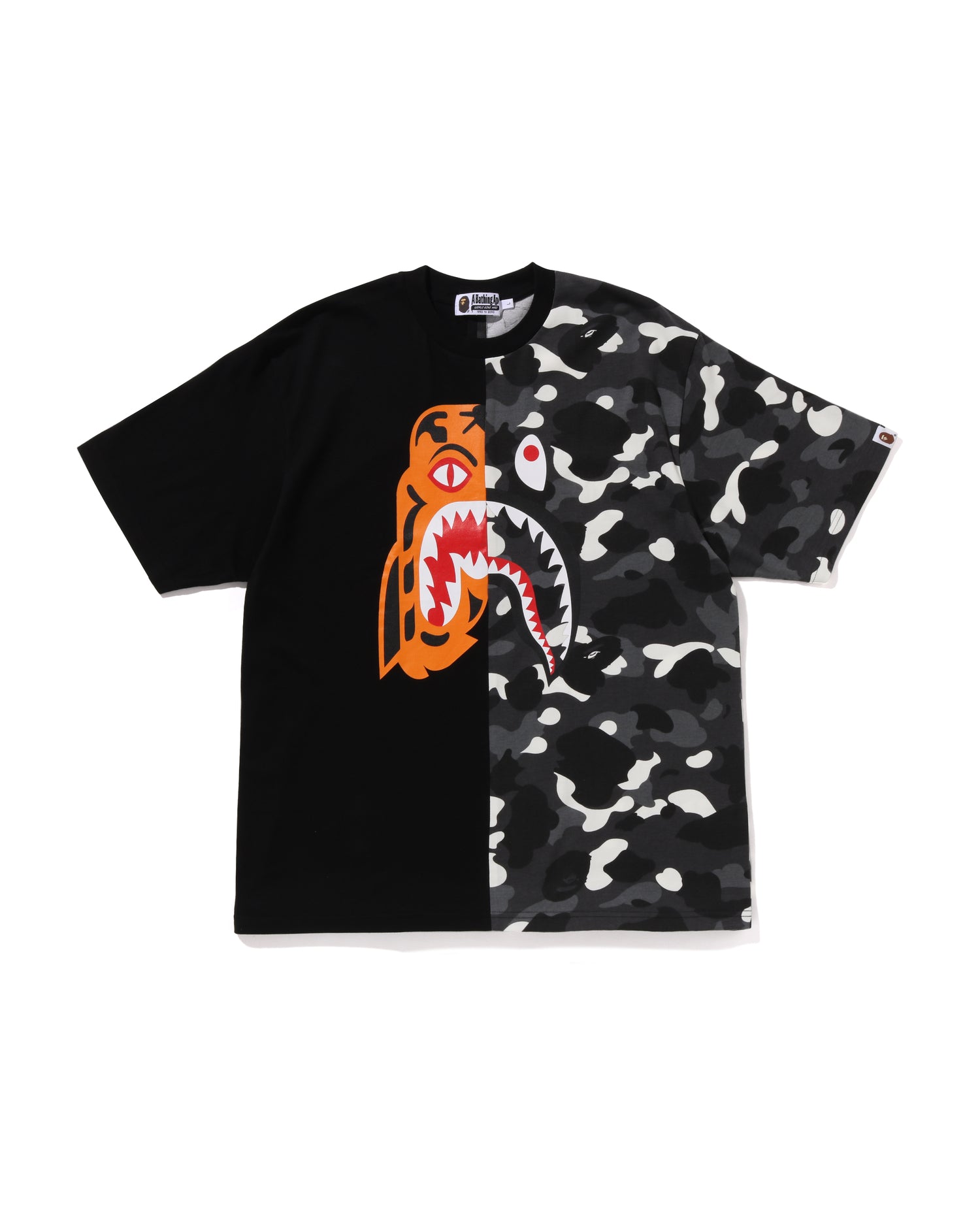 A BATHING APE® City Camo Tiger Shark Relaxed Fit Tee | Bape