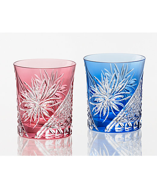 KAGAMI CRYSTAL サンクラール/色変わり切子グラス/カップ KAGAMI