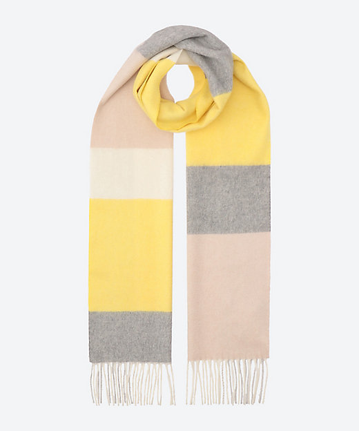 カシミヤカラーブロックマフラー | felice regalo (Women