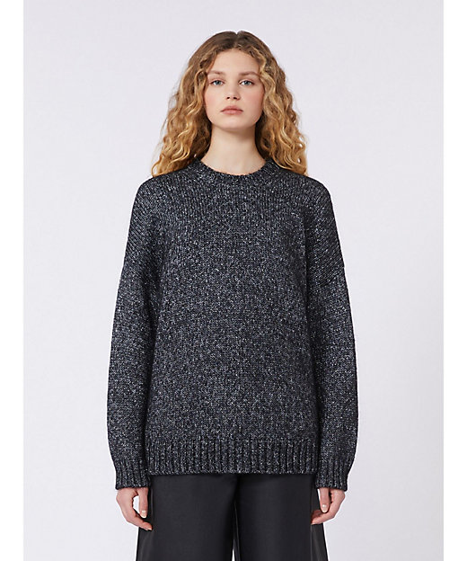 フレット モヘヤ ブレンド オーバーサイズ ニット