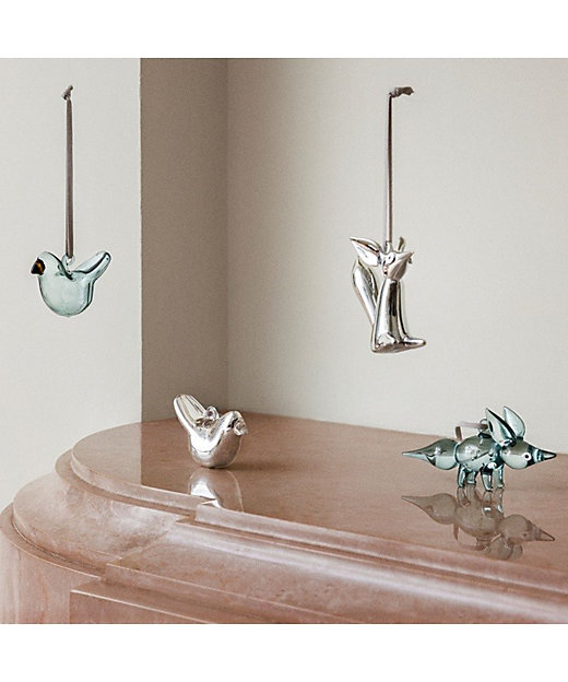 未使用 イッタラ ガラス バード 3色 オーナメント OIVA 未使用