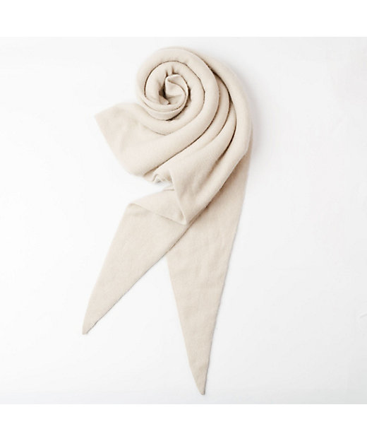 シームレストライアングルカシミヤニットストール | ASAUCE MELER