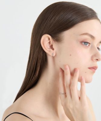 デイリープラチナ］ PT501 ダイヤモンド ピアス | ete bijoux