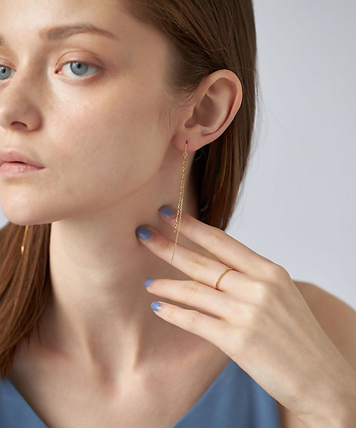 スエッジチェーン コンビ ピアス | ete bijoux (Women)/エテ ビジュー