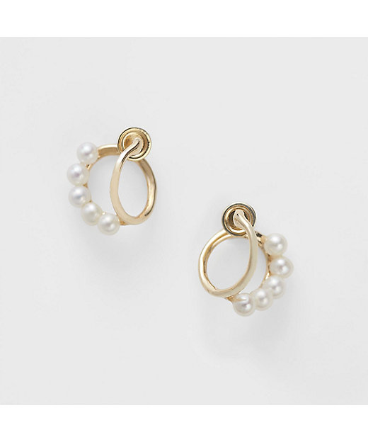 K10淡水パールイヤリング | agete/アガット | 三越伊勢丹オンライン