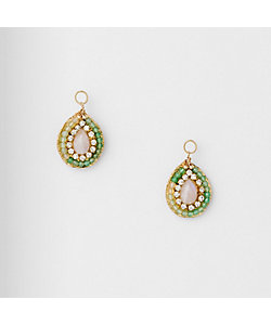 K10エメラルドピアスチャーム | agete/アガット | 三越伊勢丹