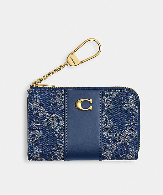COACHアウトレット/Lジップキーケース＊デニム＊新品 COACH（コーチ