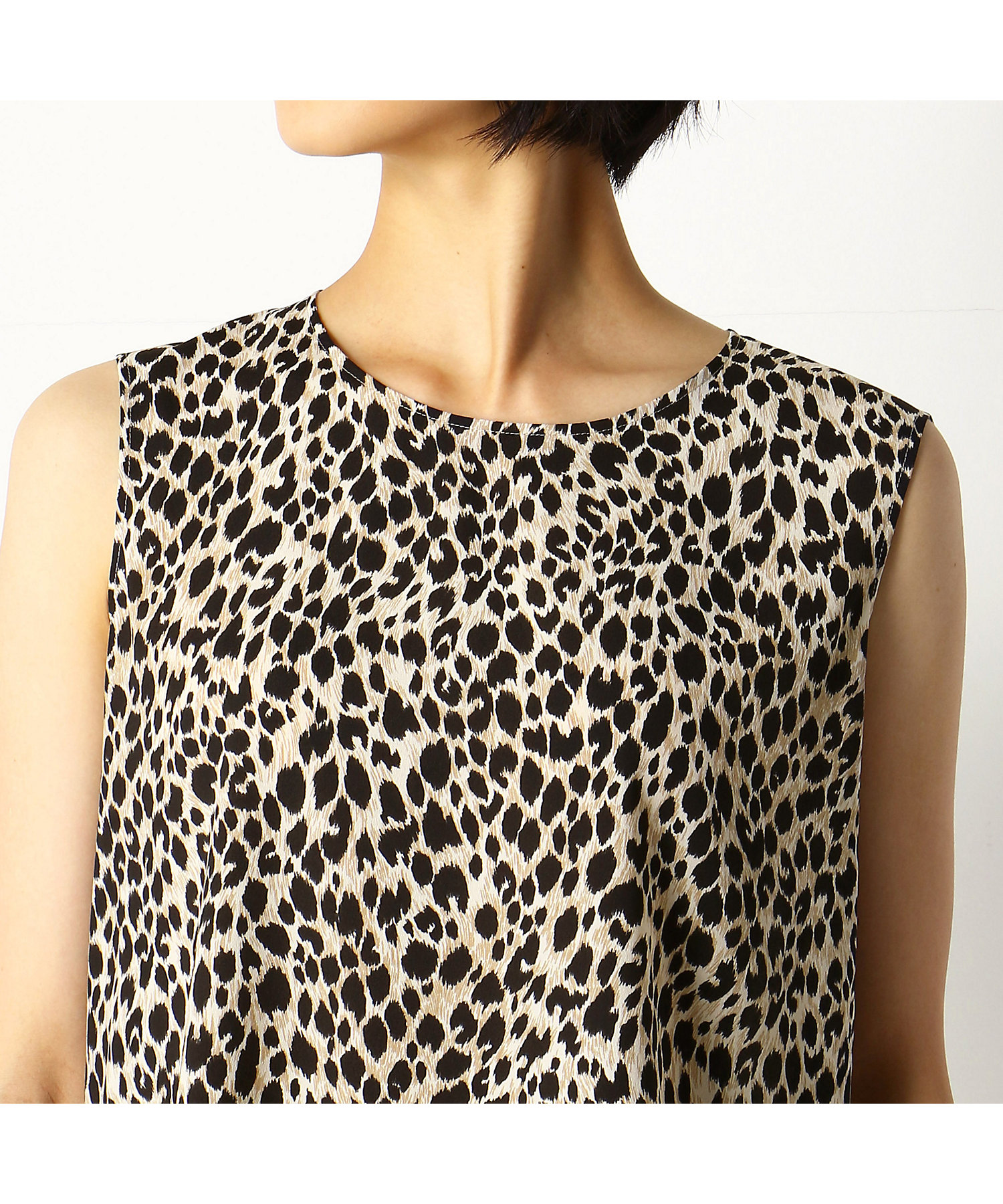 サプール sapeur レオパード柄 メッシュタンクトップ XL 85