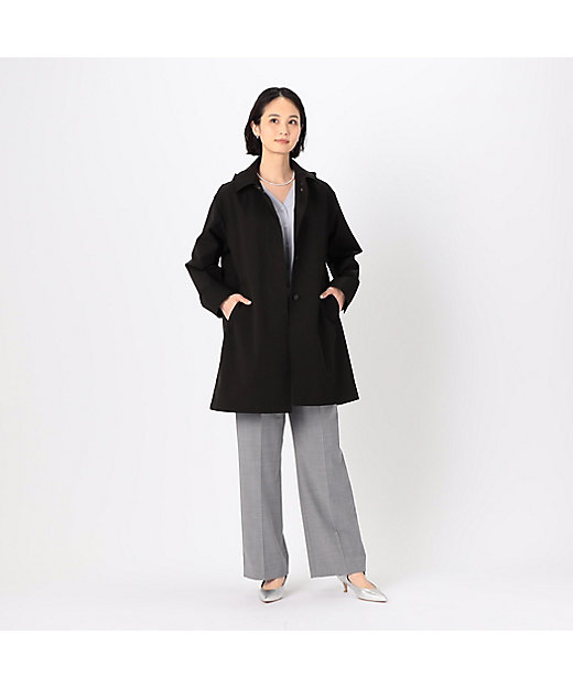 ハイブリッドソロタフタ グレンチェック柄コート（1527MG02