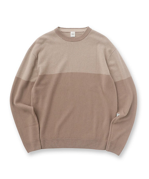 洗えるカシミヤ】微塵ボーダー カシミヤニット（2002343111