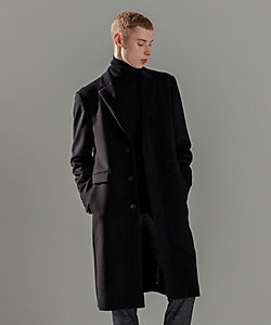 WEB限定】グロッシーウール ダブルブレストチェスターコート