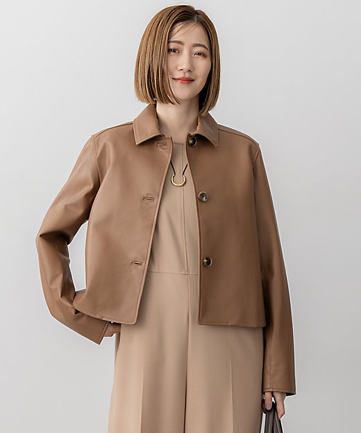 ラムレザー ステンカラー ジャケット（JKWWGA0304） | 23区