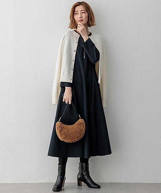 洗える】ストレッチタイプライター ワンピース（OPWWCW0423