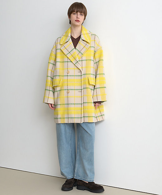 シャギーチェックコート（30252017050） | HOUSE OF LOTUS