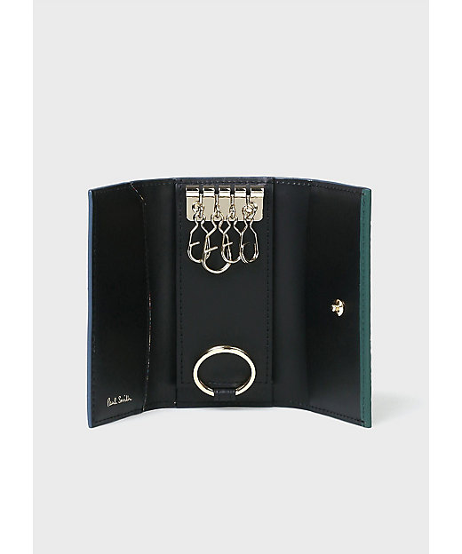 Paul smith ポールスミス コードバン キーケース 4連 黒 馬革 楽天