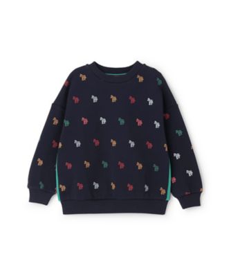 ゼブラ総柄裏毛トレーナー 3553224 | Paul Smith Junior