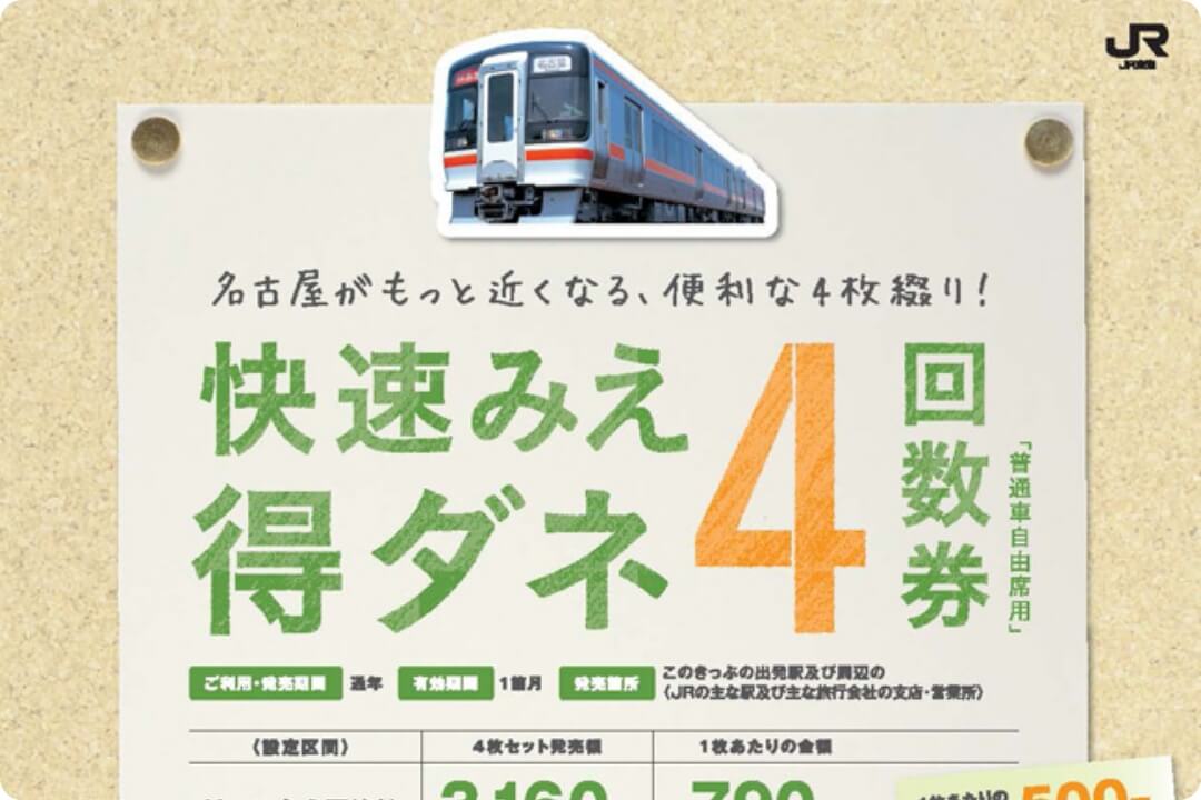 名古屋・恵那間鉄道乗車券セット 名古屋・恵那間鉄道乗車券セット