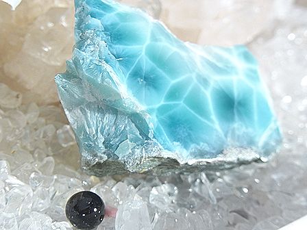 ラリマー原石磨き