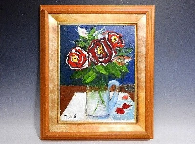 油絵 ばら 林 武 「薔薇」林 武 | 賢祥堂美術 本店-WEBSHOP