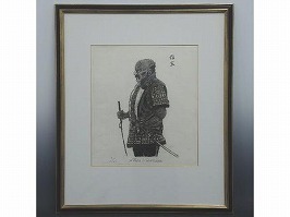 黒澤明銅版画「影武者・武田信玄」