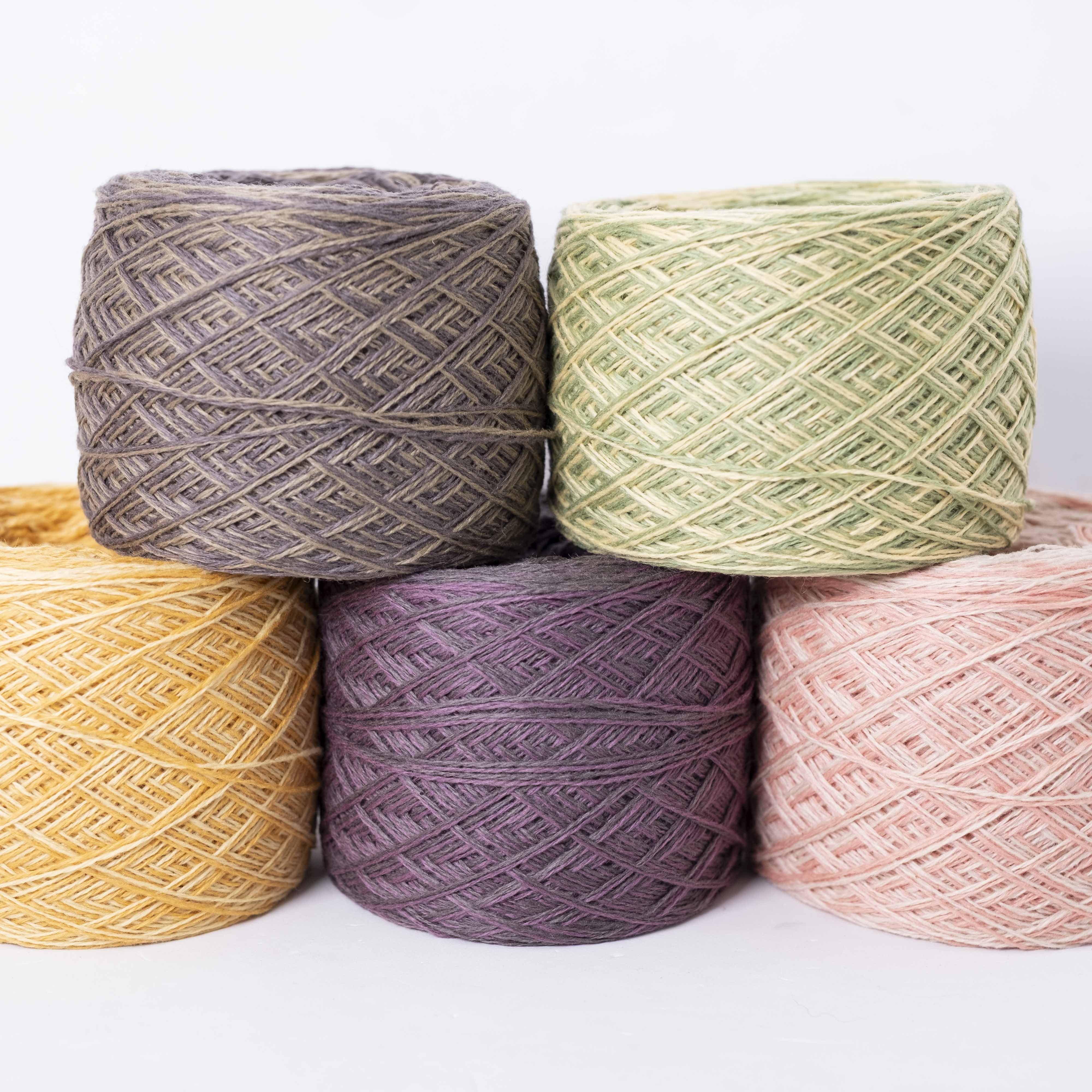 50g小巻】2/22×2ply 草木染めカシミヤ - ミックスカラー