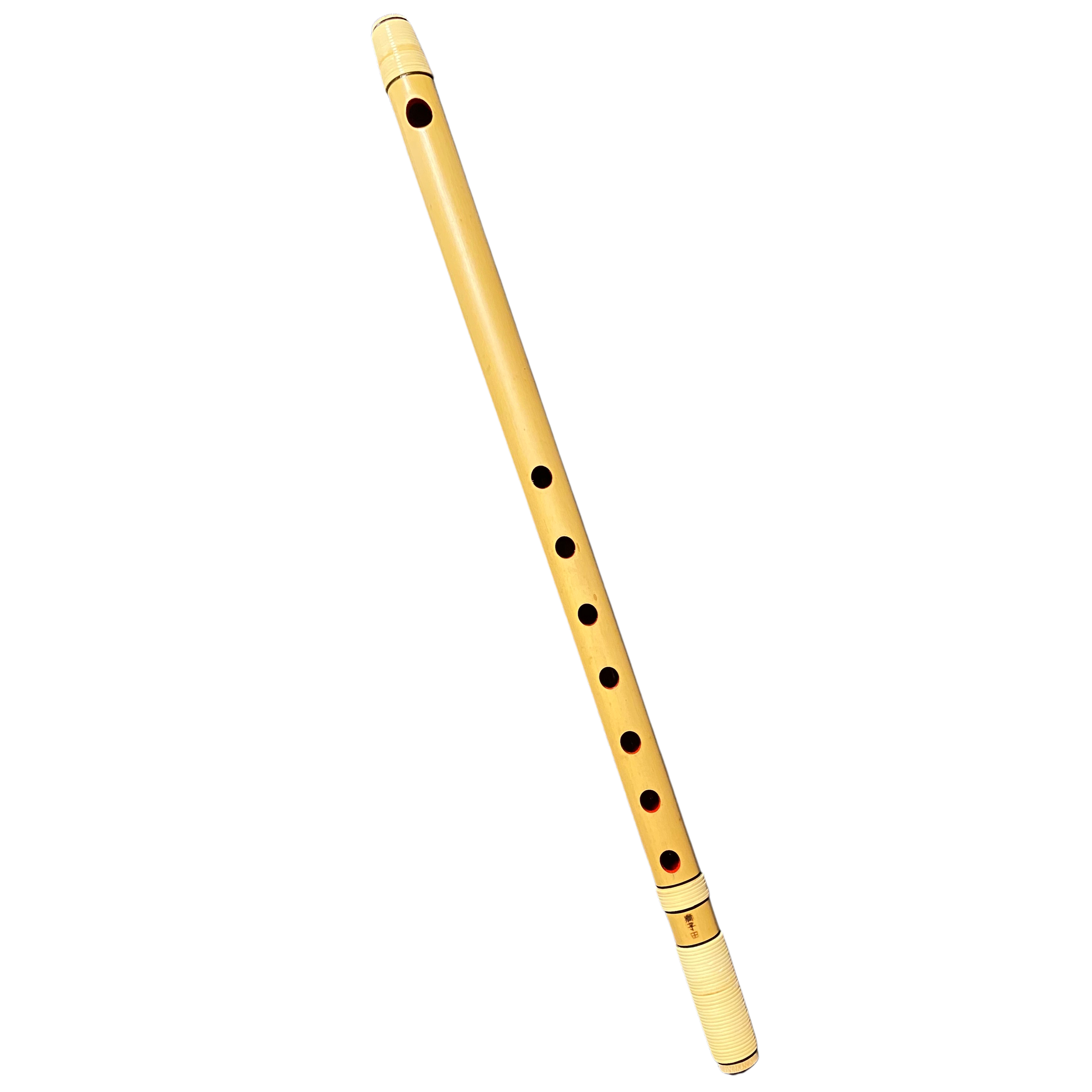 篠笛 古典調 7穴 四本調子 天地胴巻き 燻風仕上げ 篠笛 古典調 7穴 四