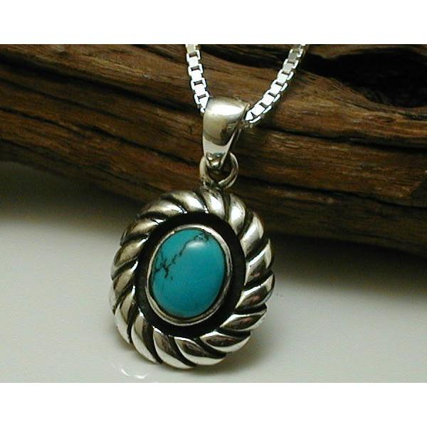 ヘッド のみ ターコイズ ネックレス メンズ シルバー925 アクセサー