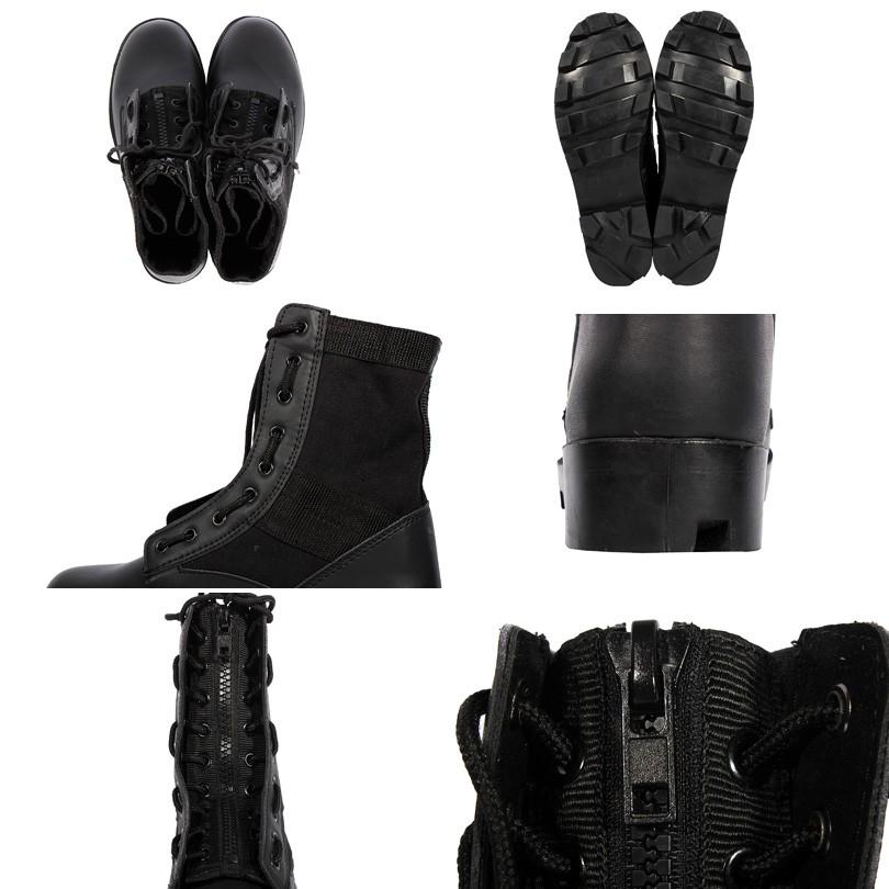 8 ミリタリーブーツ メンズ ブーツ ZIP付き コンバットブーツ