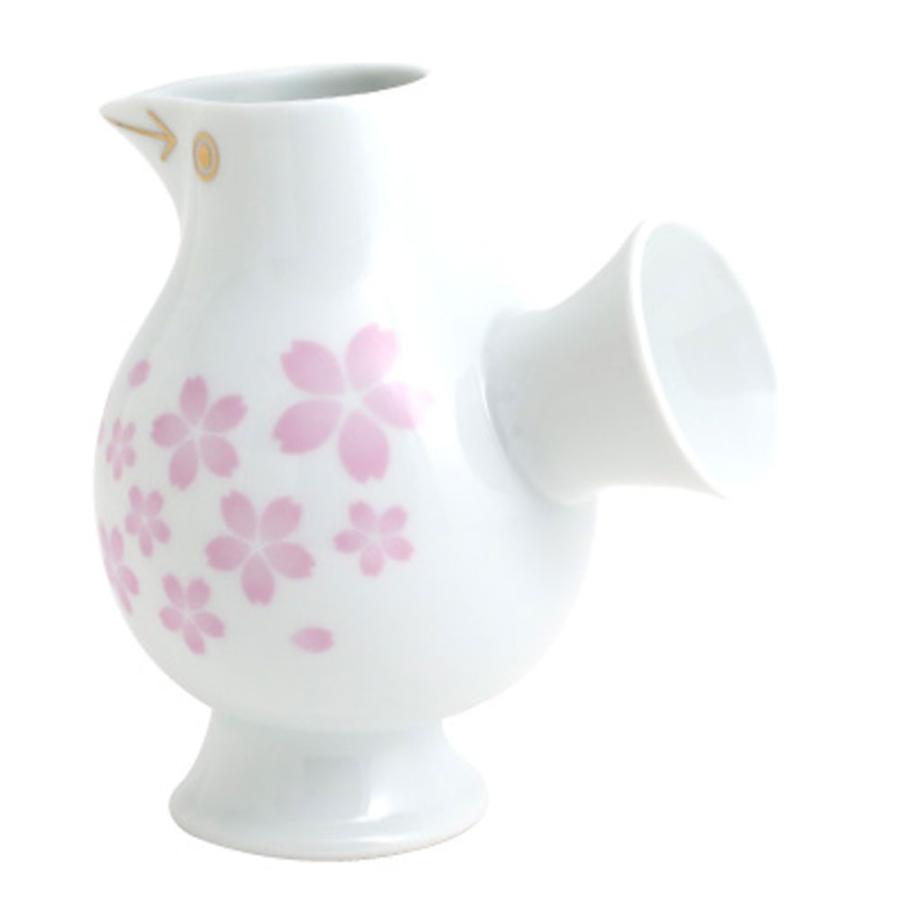 Lisa Larson（リサラーソン） おさけとり さくら ピンク 鳥の形の徳利
