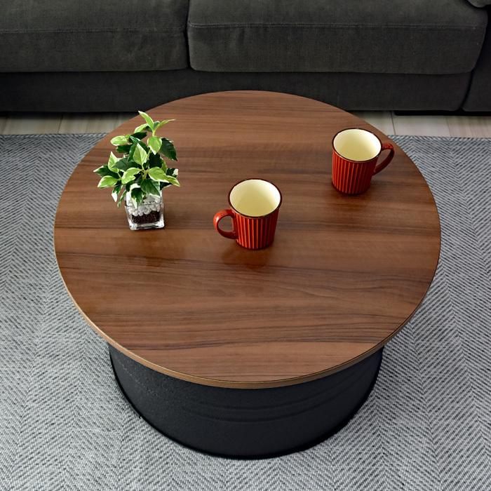 ドラム缶テーブルDRM380 D65×H38cm センターテーブル ローテーブル