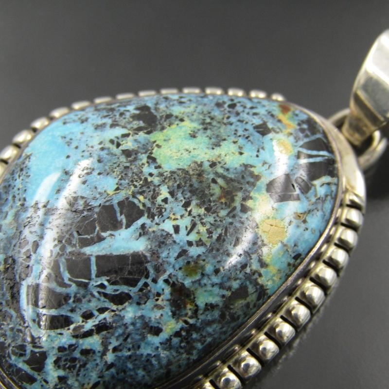 INDIAN JEWELRY ターコイズ ペンダント トップP. Sanchez INDIAN