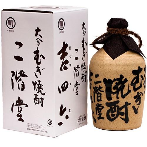 吉四六 二階堂酒造 麦焼酎 壺（陶器・つぼ・1.8L） 1800ml : お酒とお