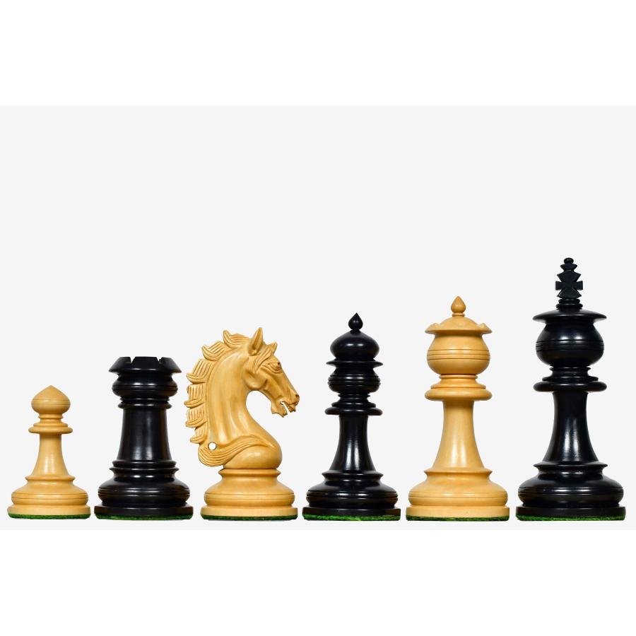チェス駒 アーティサン・ナイト 114mm 黒檀 インド直送 AS295 : チェス