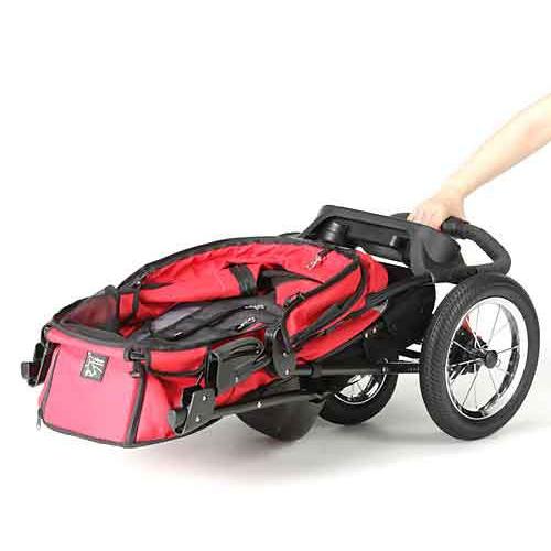 犬用バギー ファーストクラス・エアー3輪カート ブラック ibiyaya