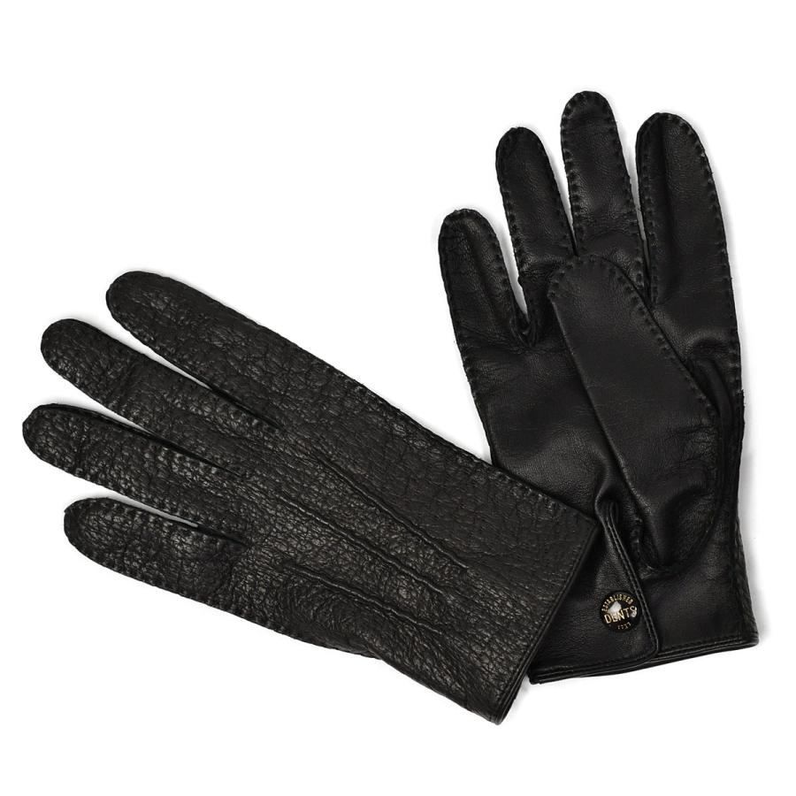 Restelli ペッカリー革手袋 ブラック サイズ8 DENTS（デンツ） DENTS