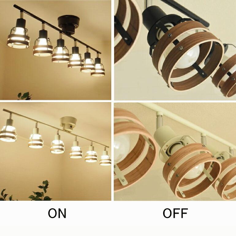 シーリングライト スポットライト リモコン LED電球付き 照明 北欧 LED