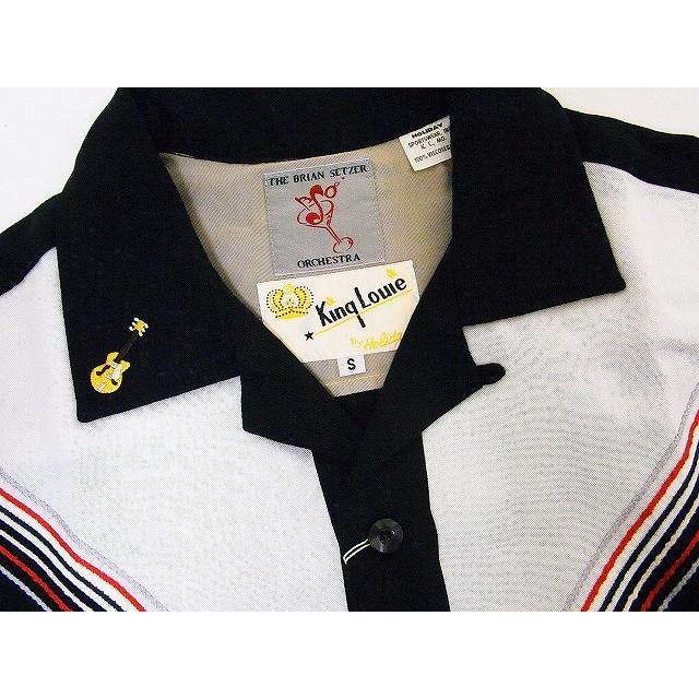 ブライアンセッツァーオーケストラボーリングシャツ黒L