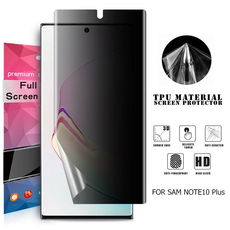 Galaxy Note Samsung 10+ 用液晶保護フィルム 覗き見防止 全画面カバー