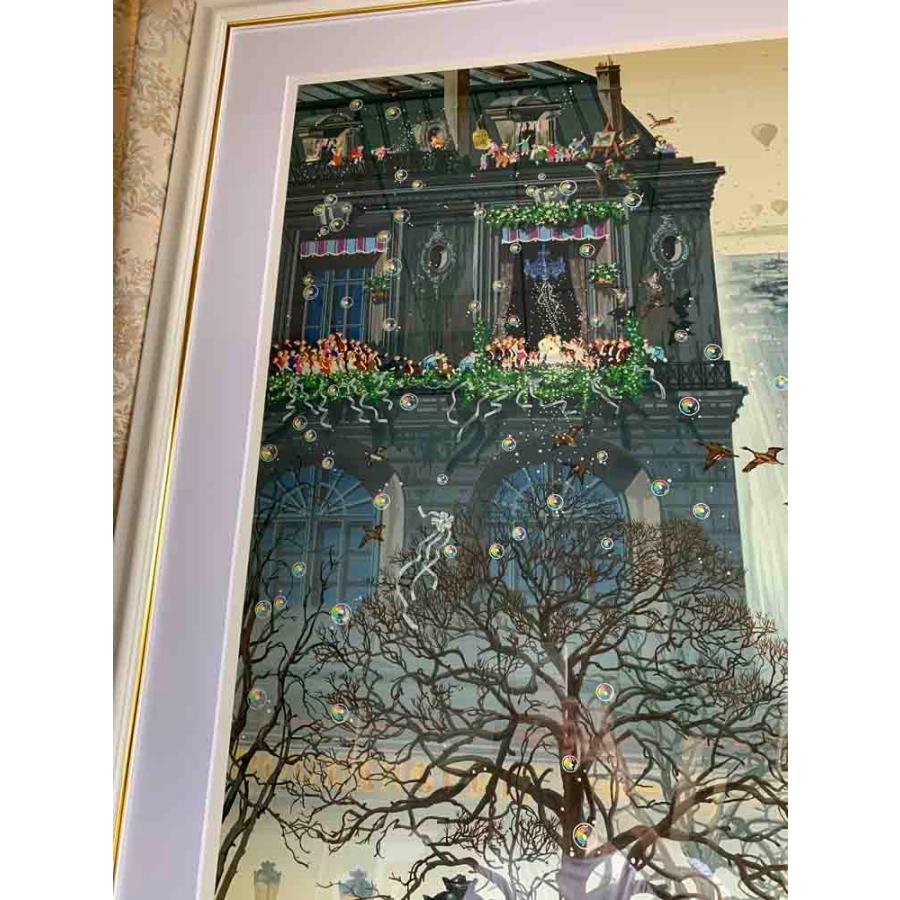 美品】額縁付き ヒロヤマガタ フォギーディウェディング サイン有 絵画