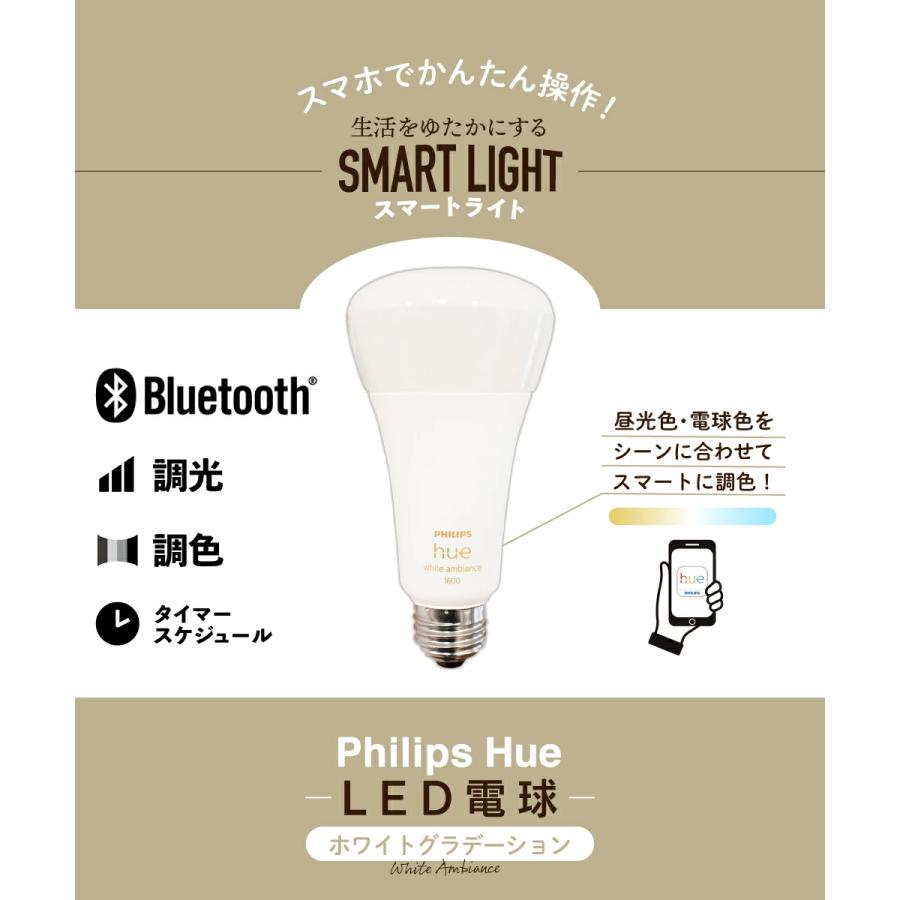 Hue（Philips） PHILIPS Hue LED電球 スマートライト LED 電球 E26 16W