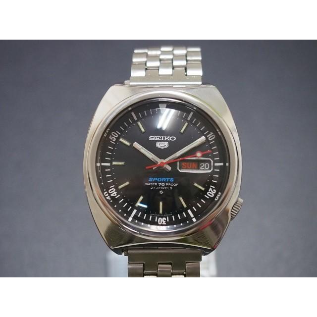 SEIKO（セイコー） 5 SPORTS ファイブ スポーツ 21石 ブラック 昭和