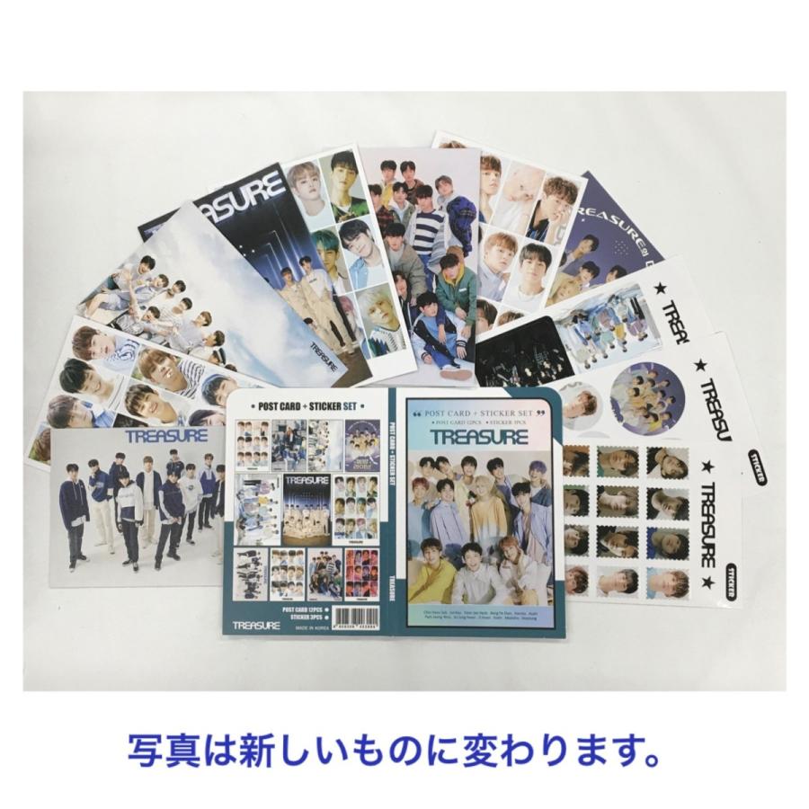 TREASURE トレジャー ポストカード ステッカーセット ハガキ シール 韓
