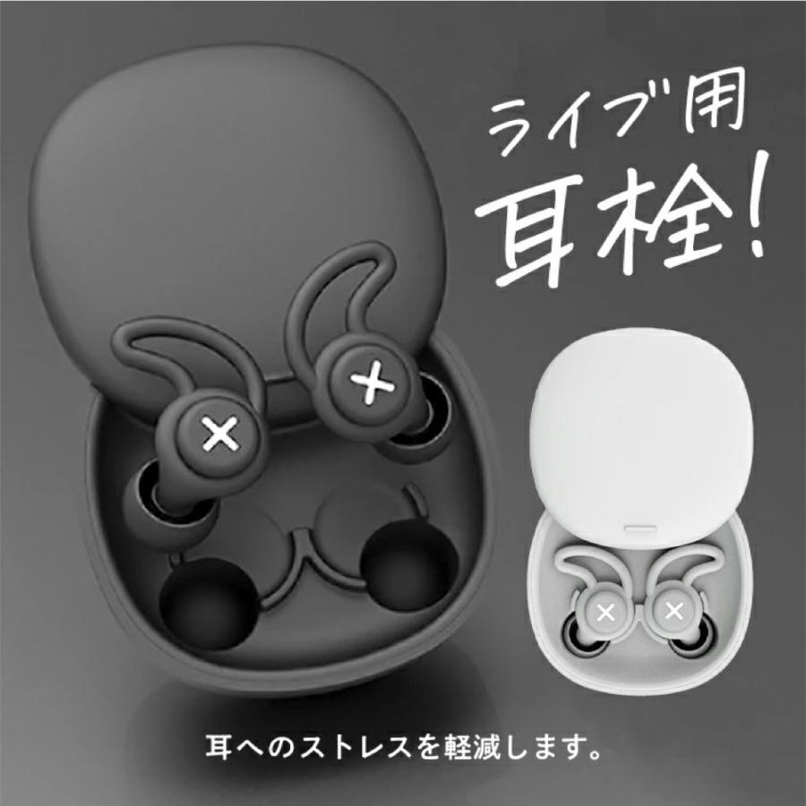 ライブ用耳栓 ノイズキャンセリング 聴覚過敏 高性能 遮音 40dB ケース